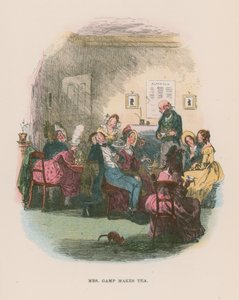 Ilustración para Martin Chuzzlewit de Hablot Knight Browne