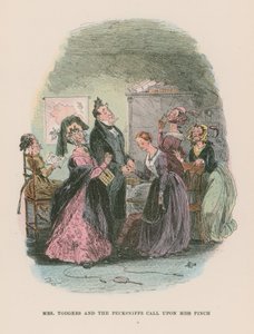 Ilustración para Martin Chuzzlewit de Hablot Knight Browne