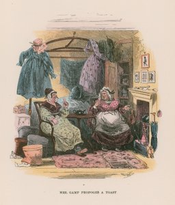 Ilustración para Martin Chuzzlewit de Hablot Knight Browne