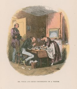 Ilustración para Martin Chuzzlewit de Hablot Knight Browne