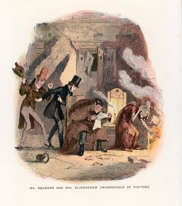 Ilustración para Nicholas Nickleby de Hablot Knight Browne