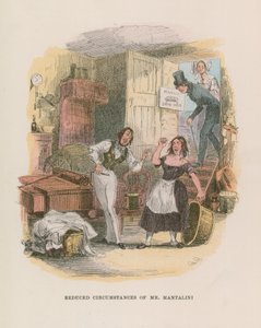 Ilustración para Nicholas Nickleby de Hablot Knight Browne