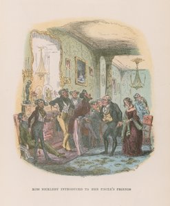 Ilustración para Nicholas Nickleby de Hablot Knight Browne