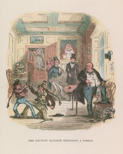 Ilustración para Nicholas Nickleby de Hablot Knight Browne