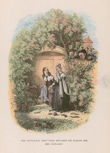 Ilustración para Nicholas Nickleby de Hablot Knight Browne