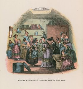 Ilustración para Nicholas Nickleby de Hablot Knight Browne