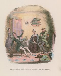 Ilustración para Nicholas Nickleby de Hablot Knight Browne