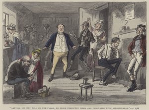 Ilustración para Los Papeles Póstumos del Club Pickwick de Hablot Knight Browne