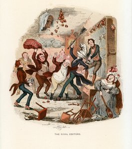 Ilustración para los Papeles de Pickwick de Hablot Knight Browne