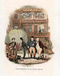 Ilustración para los Papeles de Pickwick de Hablot Knight Browne