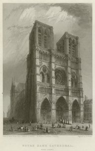Catedral de Notre Dame, fachada oeste de Hablot Knight Browne