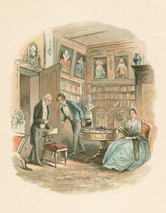 Escena de Casa Desolada de Charles Dickens, 1852-1853 de Hablot Knight Browne