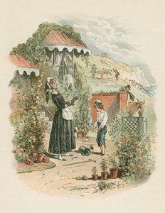 Escena de David Copperfield de Charles Dickens, 1849-1850 de Hablot Knight Browne
