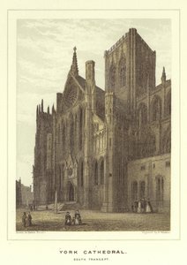 Catedral de York, transepto sur de Hablot Knight Browne