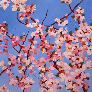 Fleur de Joie II, c.2023 (óleo sobre masonita) de Hadley Rampton