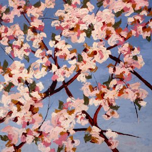 Fleurs de Joie, c. 2022 (óleo sobre tabla) de Hadley Rampton