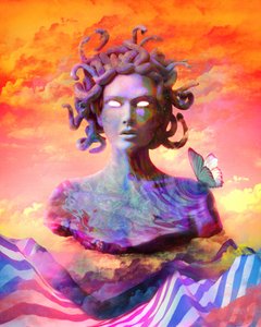 Puesta de sol mística de Medusa de Halit Benli