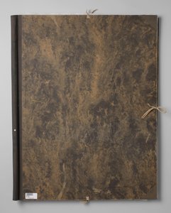 Carpeta con documentos y fragmentos pertenecientes a Malle Babbe de Han van Meegeren