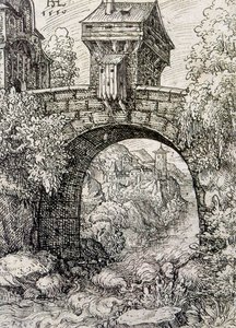 Campo con puente y agua, c.1550
