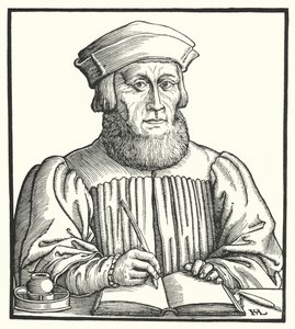Johannes Aventinus, humanista, historiador y filólogo renacentista bávaro de Hanns Sebald Lautensack