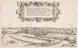 Vista panorámica de Núremberg: Porción izquierda, 1552