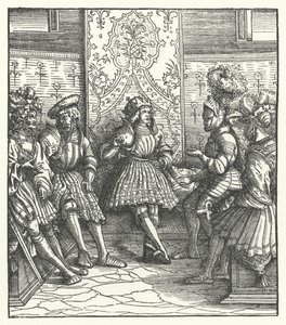 Consejo de guerra francés de Hans (after) Burgkmair