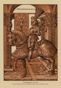 Maximiliano I, Emperador del Sacro Imperio Romano Germánico (xilografía)