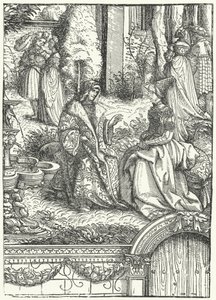Maximiliano I, Emperador del Sacro Imperio Romano, y su esposa María de Borgoña (grabado)