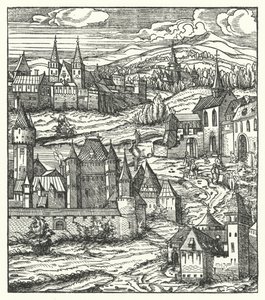 Wiener Neustadt, Austria, lugar de nacimiento de Maximiliano I, emperador del Sacro Imperio Romano de Hans (after) Burgkmair