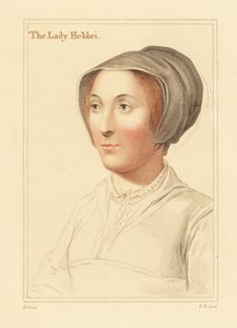 Elizabeth Cooke o Elizabeth Stonor.,1812 (grabado) de Hans (after) Holbein the Younger