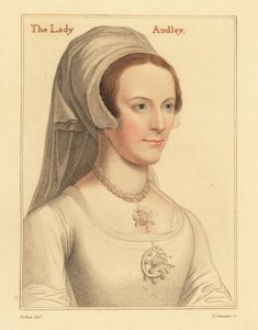 Elizabeth, segunda esposa de Thomas Audley.,1812 (grabado) de Hans (after) Holbein the Younger