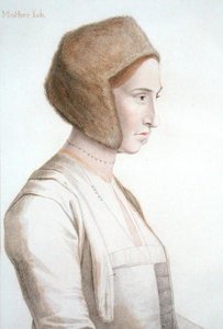 Madre Jackson, nodriza del futuro Eduardo VI, grabado por Francesco Bartolozzi de Hans (after) Holbein the Younger