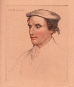 Philip Melanchton u hombre no identificado.,1812 (grabado) de Hans (after) Holbein the Younger