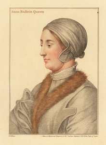 Reina Ana Bolena, segunda esposa del rey Enrique VIII de Hans (after) Holbein the Younger