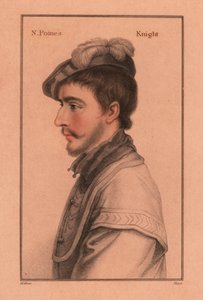 Sir Nicholas Poyntz (c.1528-1556), cortesano inglés.,1812 (grabado) de Hans (after) Holbein the Younger