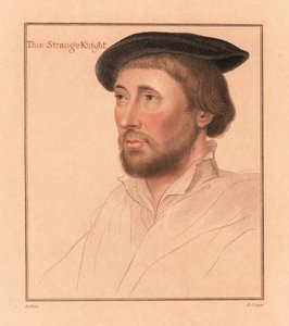 Sir Thomas le Strange de Hunstanton, Alto Sheriff de Norfolk.,1812 (grabado) de Hans (after) Holbein the Younger