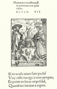 El escudo alegórico de la Muerte de Hans (after) Holbein the Younger