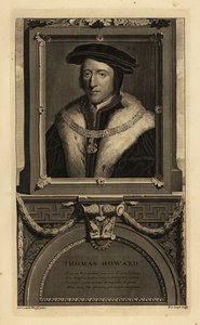 Thomas Howard, III duque de Norfolk (1473-1554) (grabado) de Hans (after) Holbein the Younger
