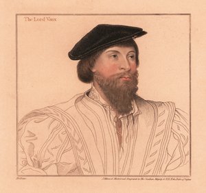 Thomas Vaux, poeta y noble inglés. ,1812 (grabado) de Hans (after) Holbein the Younger