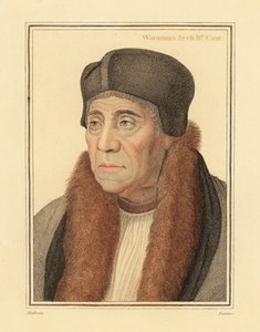 William Warham, Arzobispo de Canterbury de Hans (after) Holbein the Younger