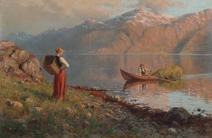 Fecha por el fiordo (óleo sobre lienzo)