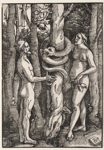 Adán y Eva de Hans Baldung