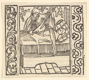 Cuidando a los Muertos, ilustración de Speculum Passionis, 1507 de Hans Baldung
