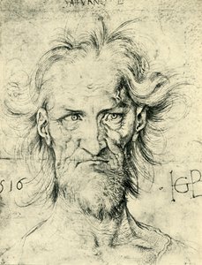 Cabeza de un anciano barbudo Saturno, 1516, 1943