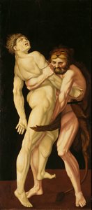 Hércules y Anteo de Hans Baldung Grien