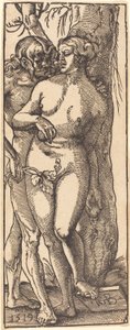 Adán y Eva, 1519 de Hans Baldung Grien