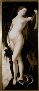 Figura alegórica (Alegoría de la prudencia) de Hans Baldung Grien