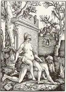 Aristóteles y Phyllis de Hans Baldung Grien
