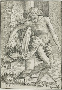 Hombre de dolores ante la columna de Hans Baldung Grien