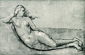 Ninfa reclinada de Hans Baldung Grien